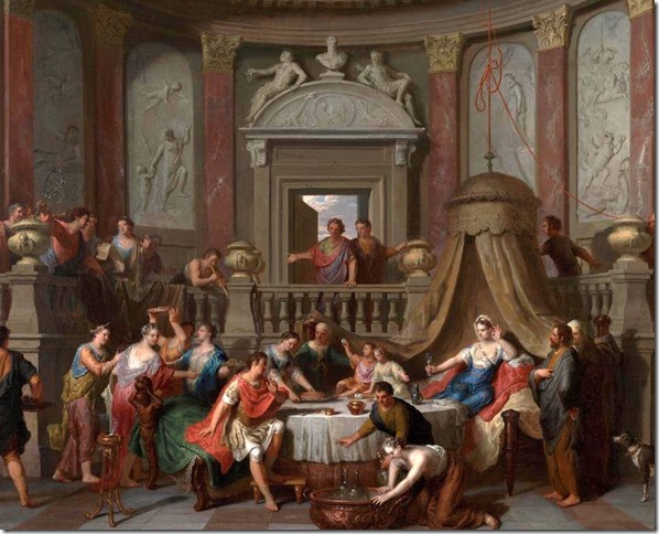 The Banquet of Cleopatra - Gerard Hoet 2