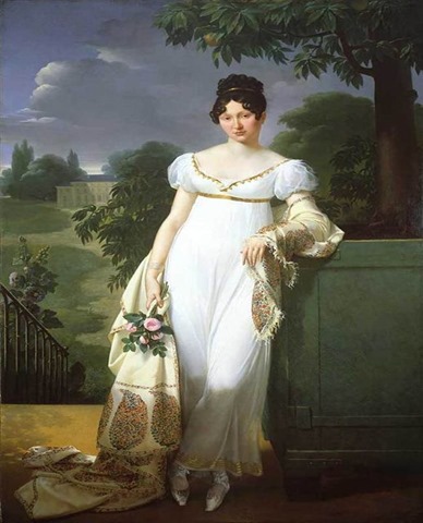 Blondel, Merry-Joseph - Portrait of Flicit-Louise de Durfort, Marchale de Beurnonville - 1808 - Private collection