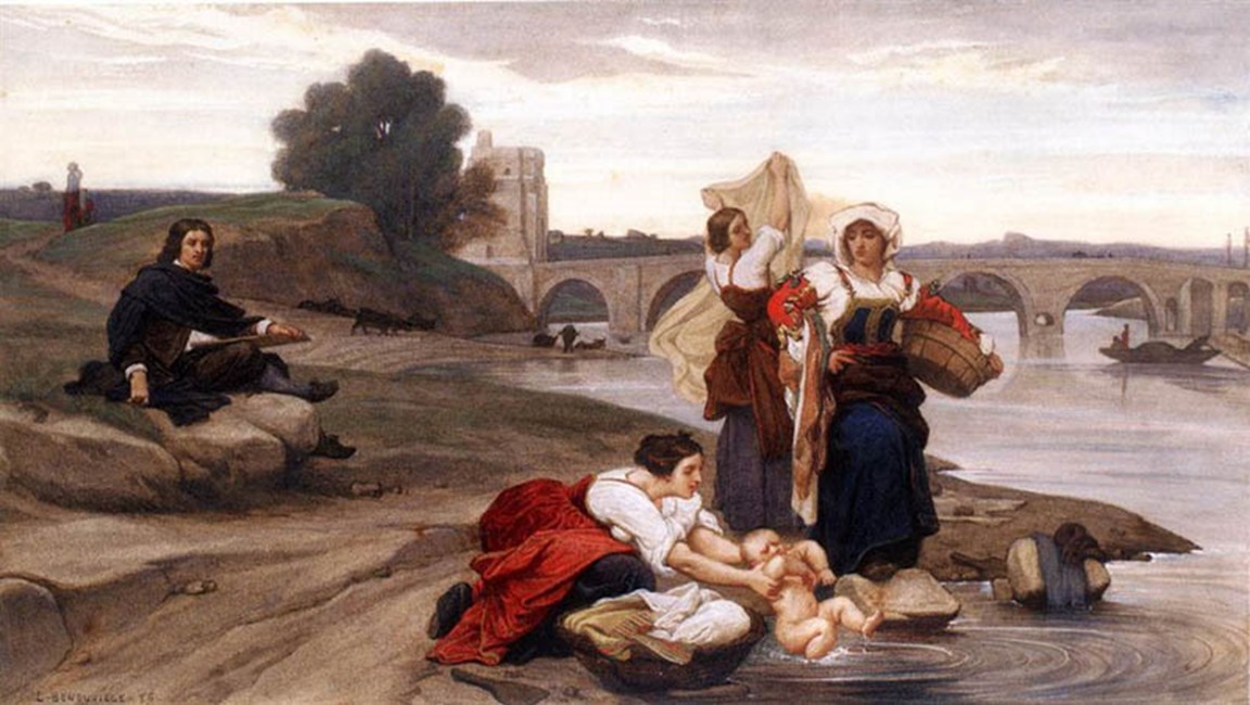 Benouville, François-Léon - Nicolas Poussin on the Banks of the Tiber - 1856 - Historisch Museum, Amsterdam