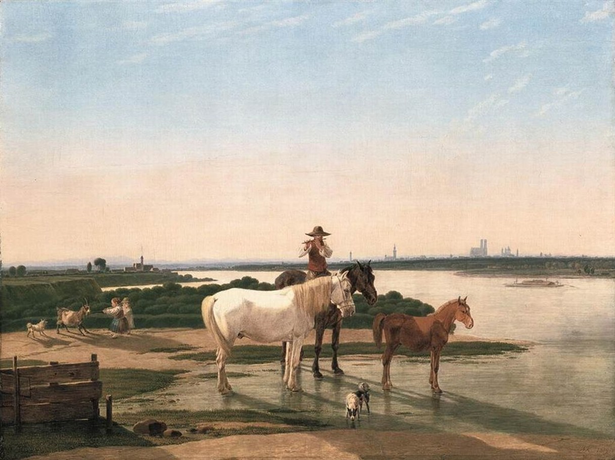 Kobell, Wilhelm von - Isar Landscape near Munich - 1819 - NeuePinakothek, Munich