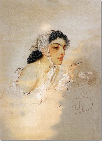 Zichy, Mihly - Young Lady - Private collection